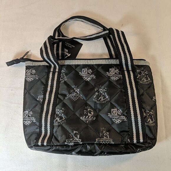 WB Wizarding World of Harry Potter Hogwarts Black Lunch Bag Box NEW Warner Bros - Picture 4 of 8